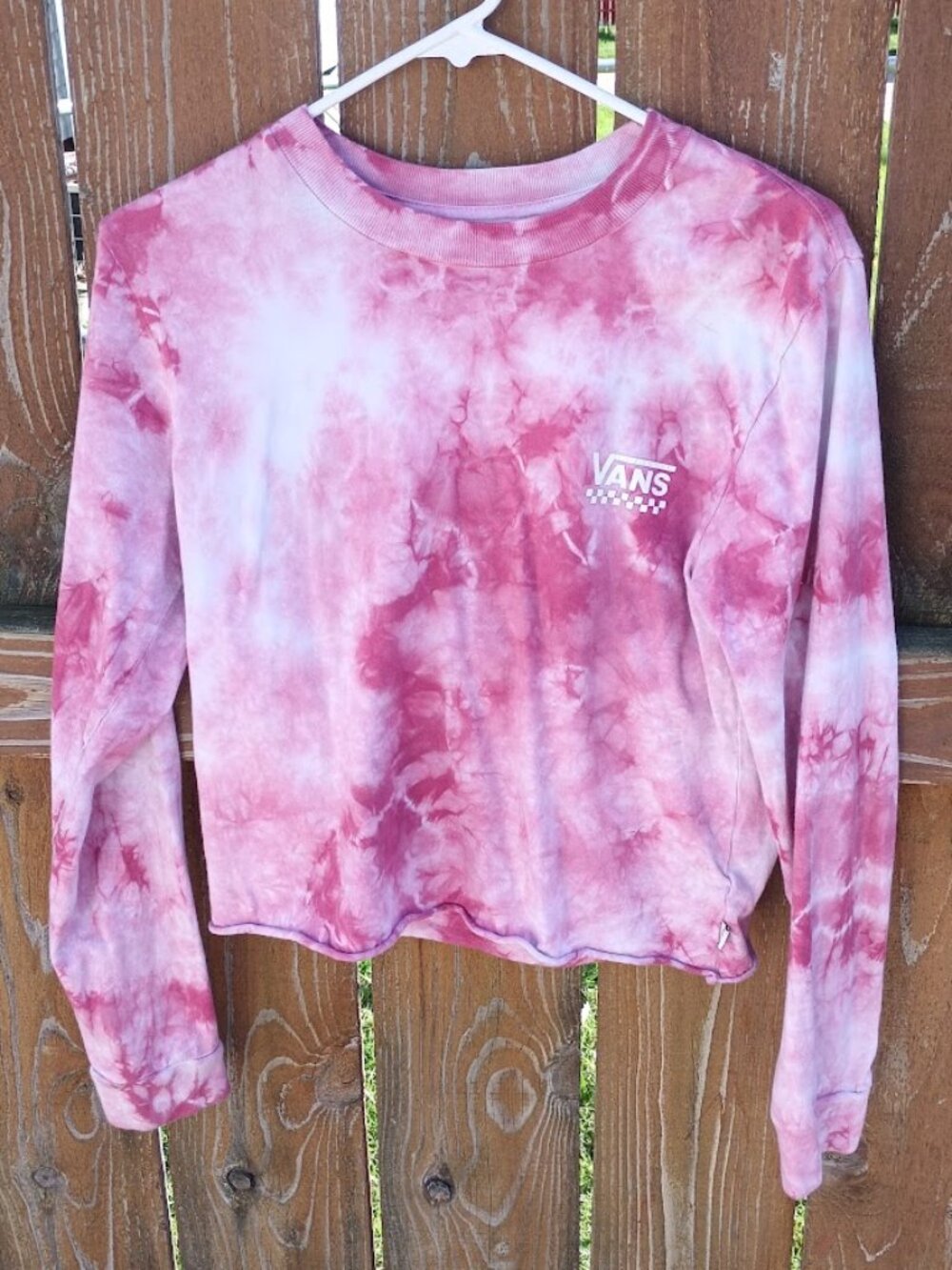 Vans Long Sleeve Crop T-Shirt Sz. S